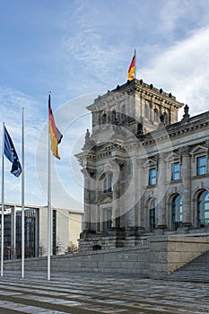 Flags at the Reichstag