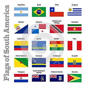 Flags of South America