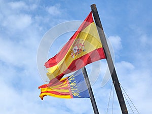 Flags of Spain photo