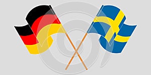 Vlajky z švédsko a německo 