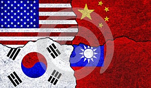 China Taiwan USA South Korea relations