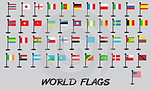 Flags vector of the world world flags vector