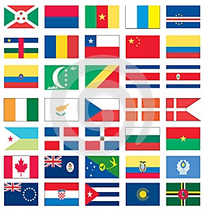 Flags of the world 1 of 8