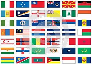 Flags of the world 5 of 8