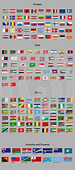 Flags of the world.