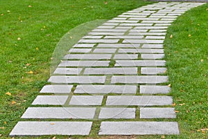 Flagstone walkway