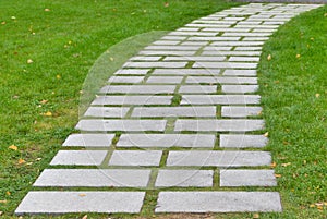 Flagstone walkway