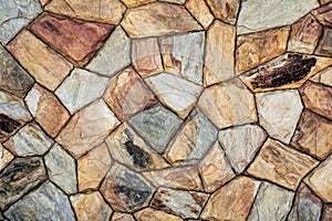 Flagstone wall can be used as backgrounds photo