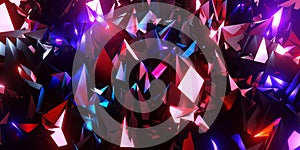 Flak background broken glass modern technology abstract futuristic 3d illustration