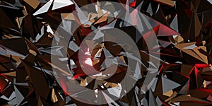 Flak background broken glass modern technology abstract futuristic 3d illustration