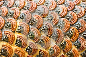 Flake of naga statue in temple,Doi sutep Chiangmai Thailand.