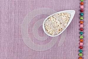 Flaked oatmeal a very healthy cereal