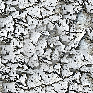 Flaked paint surface. photo