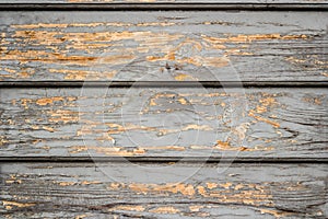 Flaked paint on the wood