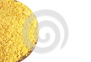 Flakes of Yellow Nutritional Yeast a Cheese Substitute and Seasoning for Vegan Diets