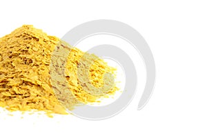 Flakes of Yellow Nutritional Yeast a Cheese Substitute and Seasoning for Vegan Diets