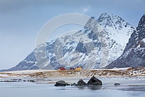 Spiaggia isole Norvegia 