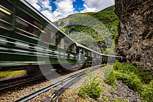Flam Line is a long railway tourism line between Myrdal and Flam in Aurland, Norway