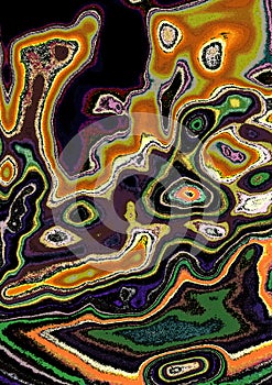 Flamboyant Dynamic Vibrant Abstract Swirl Appearance