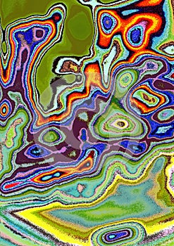 Flamboyant Dynamic Vibrant Abstract Swirl Appearance