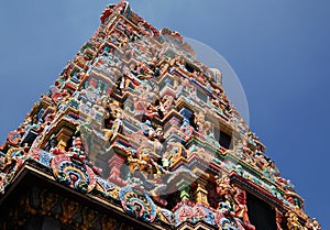 Flamboyant Hindu temple in Bangkok