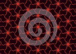 Flame abstract seamless pattern red chain background