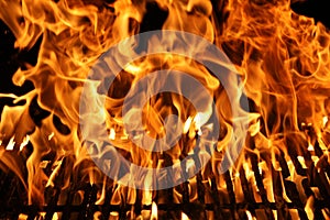 Flame of a Barbecue