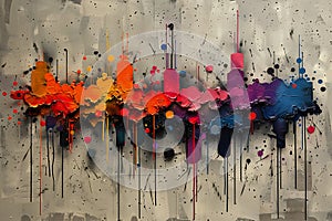 Flame of Color: Exploring the Abstract Beauty of City Lots throu photo