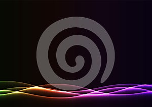 Flame curve layer abstract background