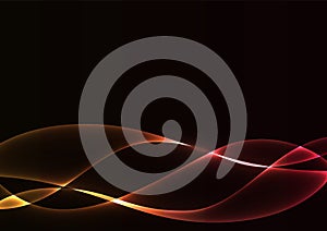 Flame curve layer abstract background