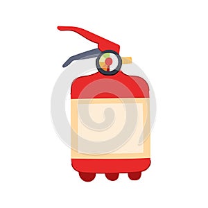 flame fire extinguisher cartoon vector illustration