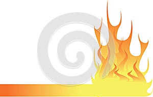 Flame footer photo