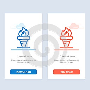 Flame, Games, Greece, Holding, Olympic  Blue and Red Download and Buy Now web Widget Card Template photo