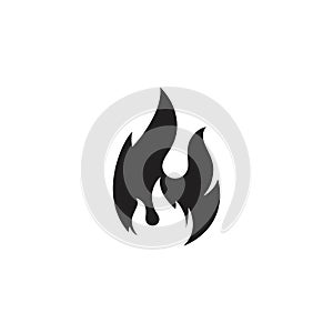 flame icon fire vector design