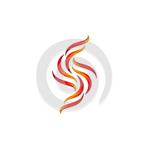 flame icon fire vector design