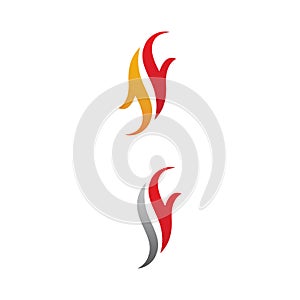 flame icon fire vector design