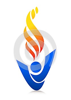 Flame logo photo