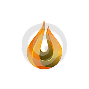 Flame Logo. fire flame logo, modern flames  logotype symbol