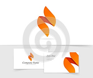 Flame logo vector isolated, flat of ignite logotype template, abstract gradient geometric fire brand symbol, elegant