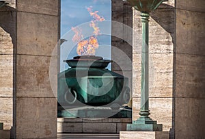 The Flame of National Flag Memorial Monumento Nacional a la Bandera - Rosario, Santa Fe, Argentina photo