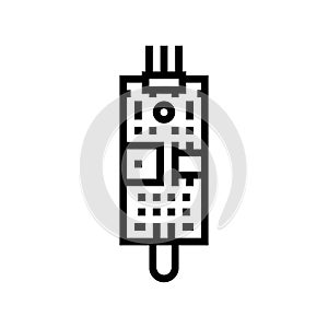 flame sensor module line icon vector illustration photo