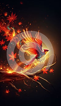 From Flame to Feather: A Magical Transformation photo