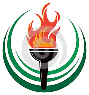 Flame Torch Logo