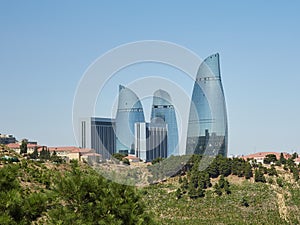 Flame tower, Baku, Azerbaijan