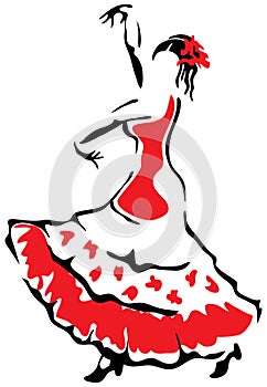 Flamenco dancer.