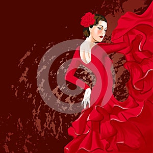 Flamenco dancer photo