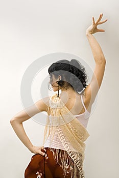 Flamenco dancer girl