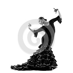 Flamenco dancer silhouette