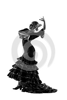 Flamenco dancer silhouette photo