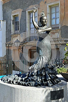 Flamenco dancer statue, Cadiz